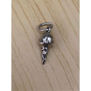 Ice Cream Waffle Cone Sterling Silver Jewelry Charm